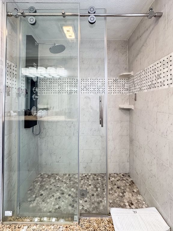 Bathroom, Glass Shower, Interior, Marble Walls