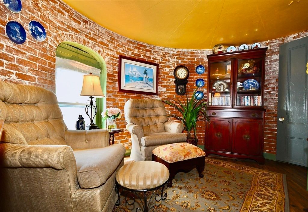 Interior, Stone Walls, Wood Texture Flooring