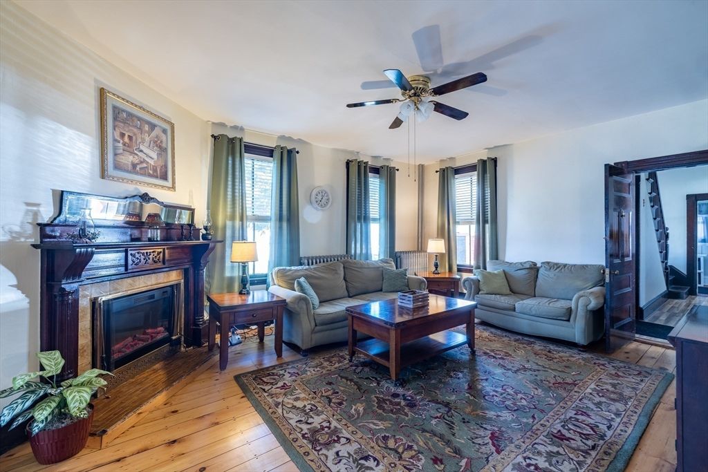 Fireplace, Interior, Living room, Wood Texture Flooring