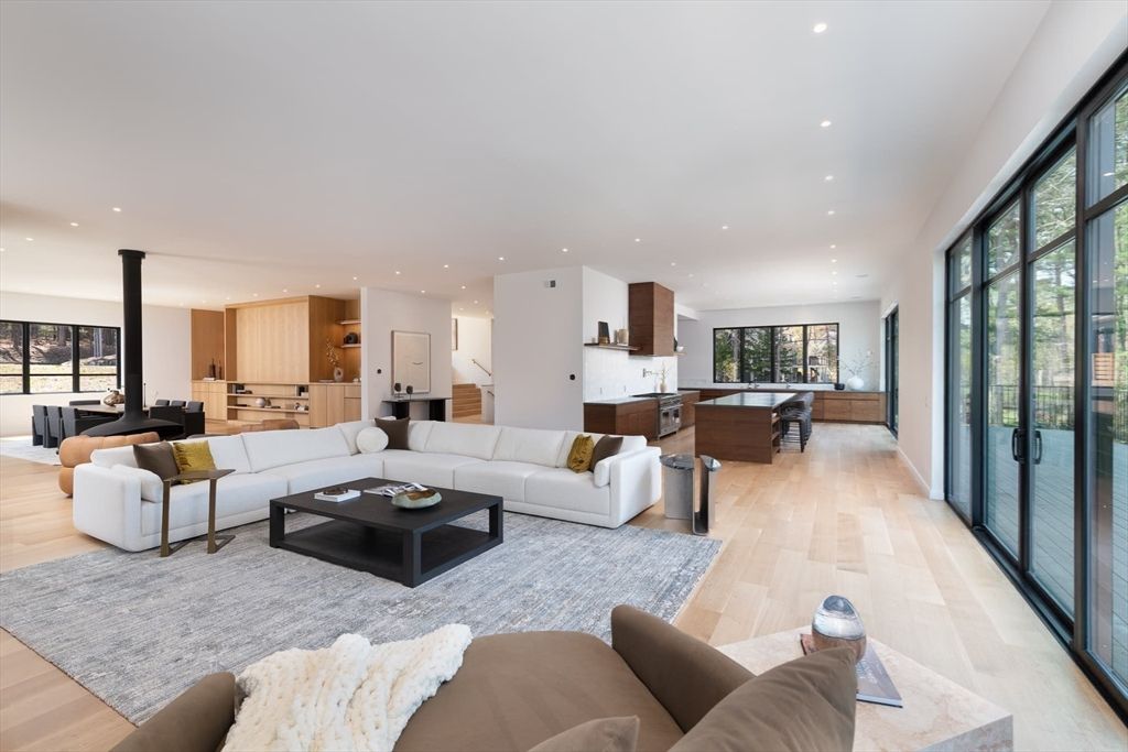 Billiard Table, Game Room, Interior, Kitchen, Living room, Recessed Lighting, Wood Texture Flooring