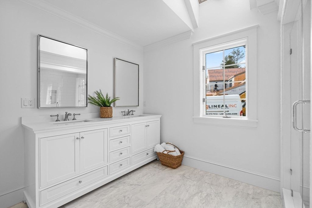 Bathroom, Dual Sink Vanities, Interior, Marble