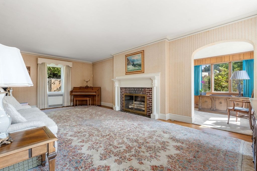 Fireplace, Interior, Piano, Wood Texture Flooring