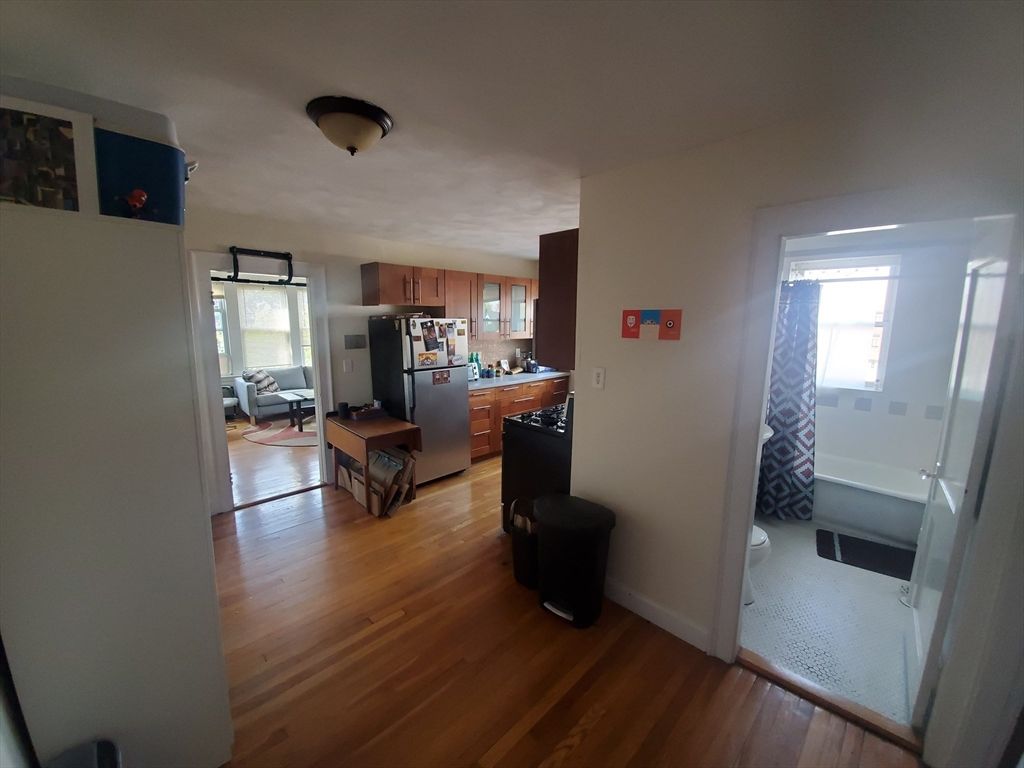 Interior, Kitchen, Wood Texture Flooring
