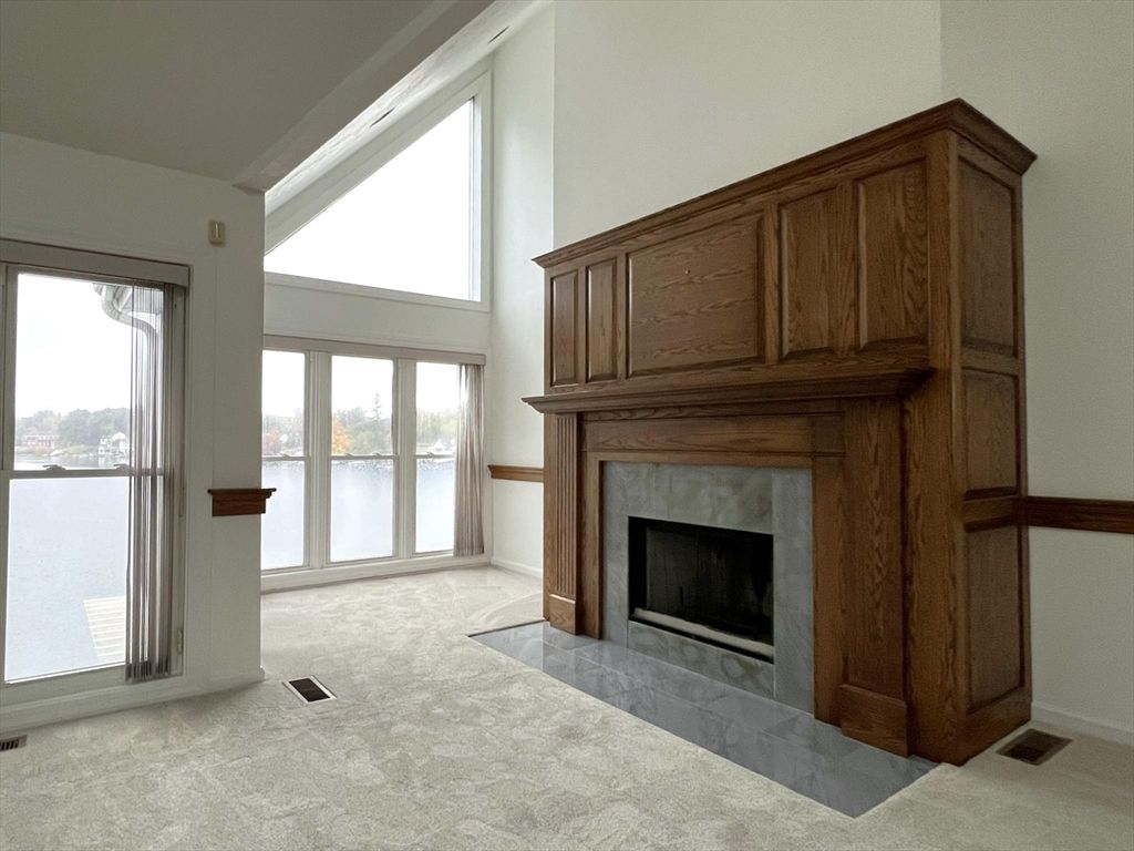 Empty room, Fireplace, Interior