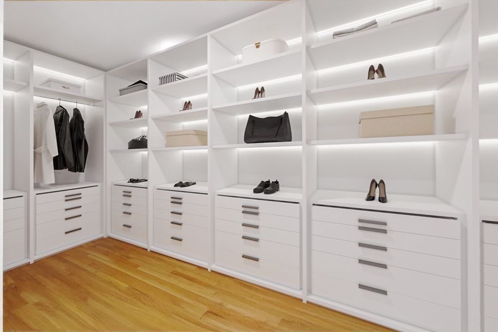 Interior, Walk-in Closets, Wood Texture Flooring