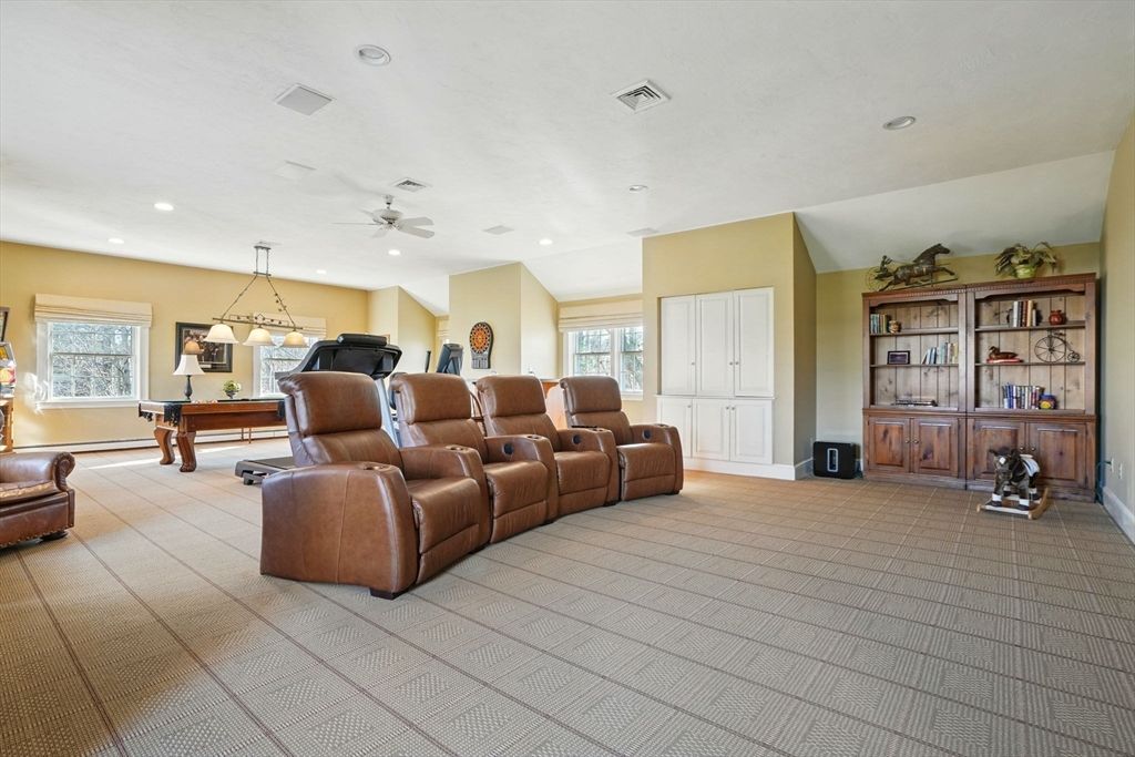Home Theatre Room, Interior, Pendant Lights, Recessed Lighting