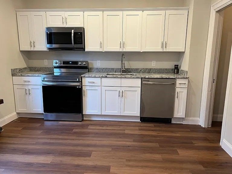 Interior, Kitchen, Wood Texture Flooring