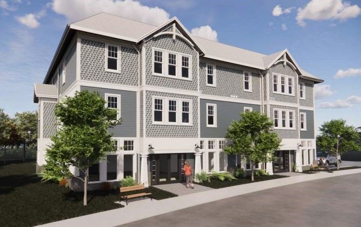 Exterior, Facade, Rowhouse