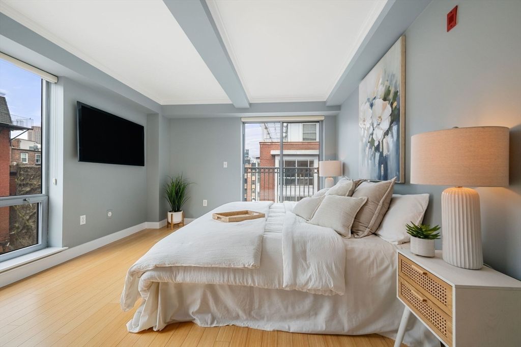 Bedroom, Interior, Wood Texture Flooring