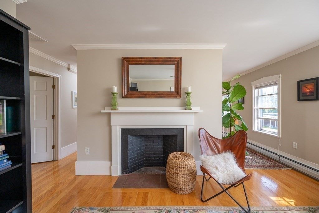 Fireplace, Interior, Wood Texture Flooring