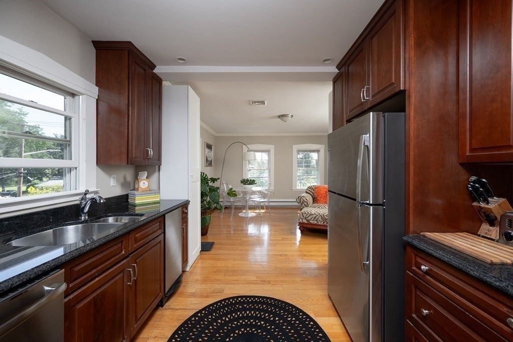 Interior, Kitchen, Wood Texture Flooring