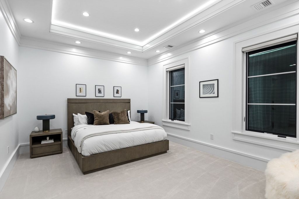 Bedroom, Interior, Recessed Lighting
