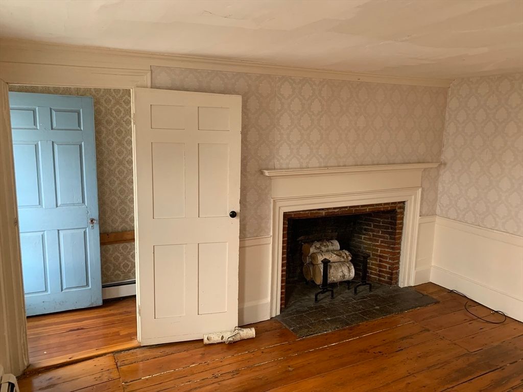 Fireplace, Interior, Wood Texture Flooring
