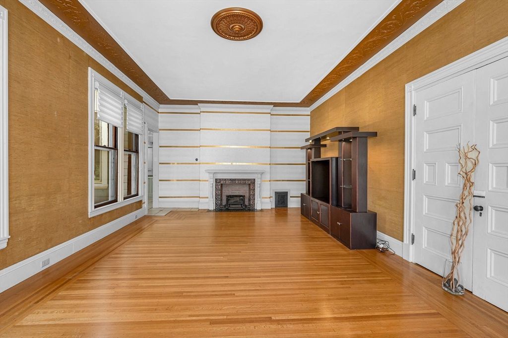 Fireplace, Interior, Wood Texture Flooring