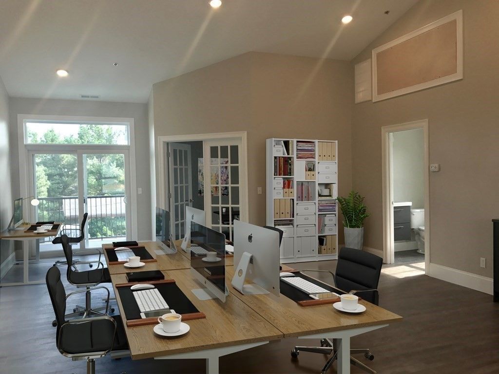 Home Office, Interior, Recessed Lighting