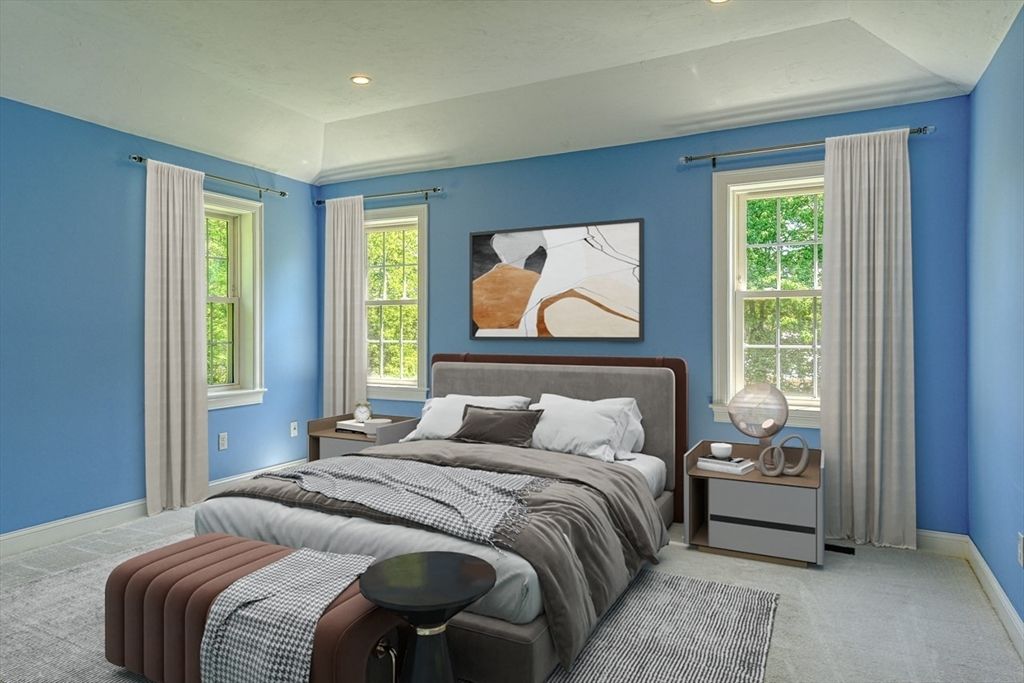 Bedroom, Interior, Recessed Lighting