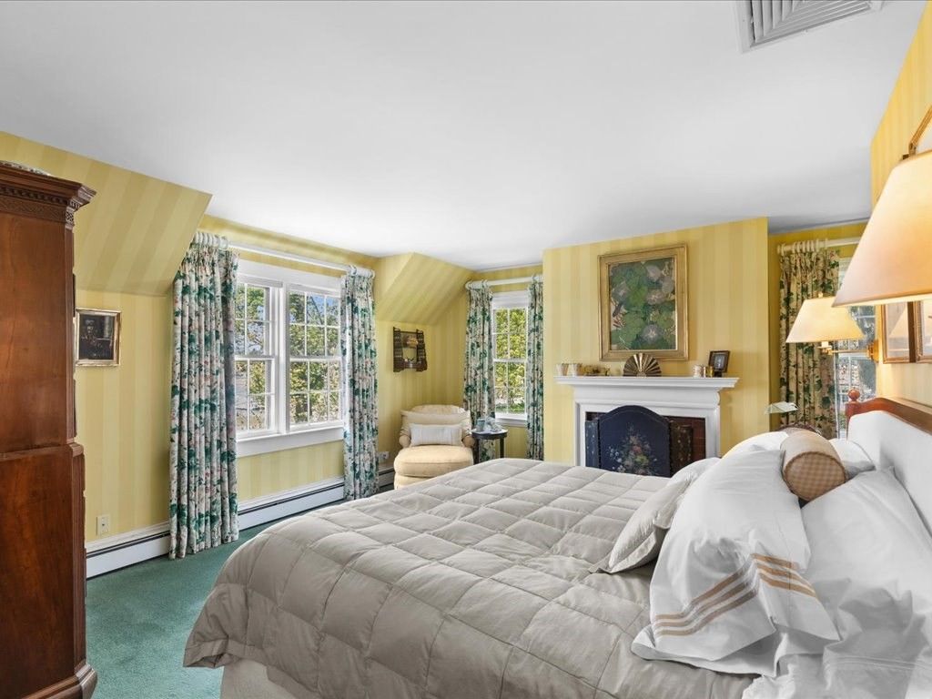 Bedroom, Fireplace, Interior