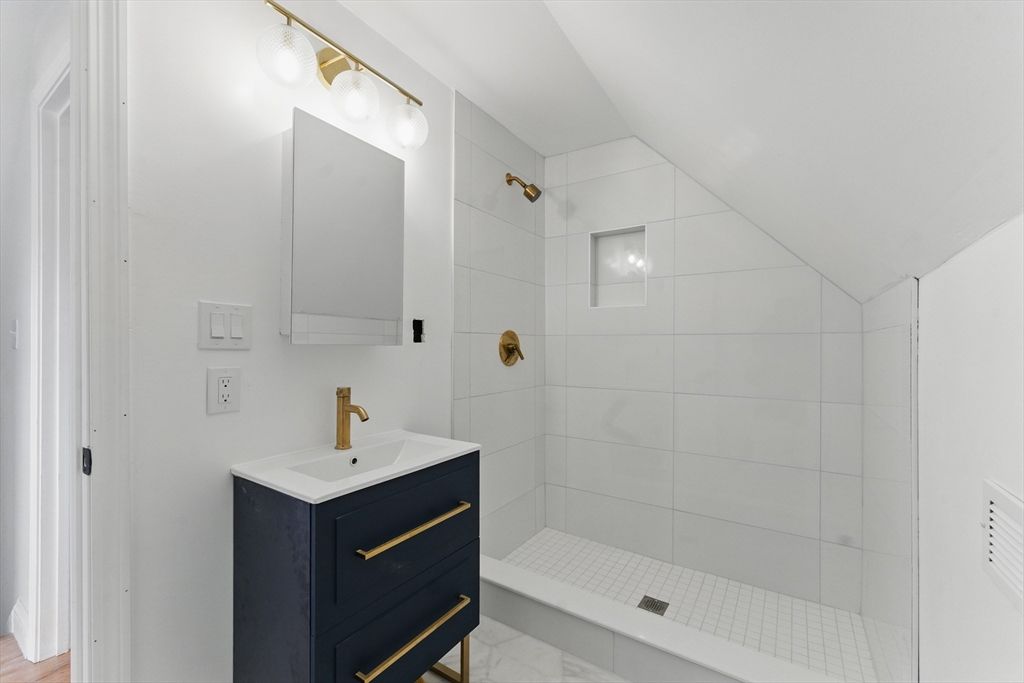 Bathroom, Glass Shower, Interior, Marble