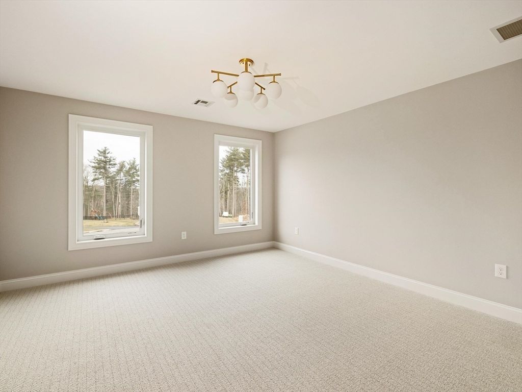 Chandelier, Empty room, Interior