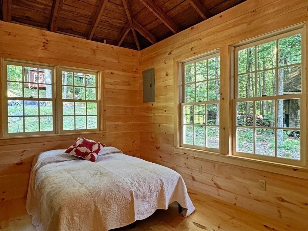 Bedroom, Interior, Wooden Beams, Wooden Ceilings, Wood Texture Flooring, Wooden Walls