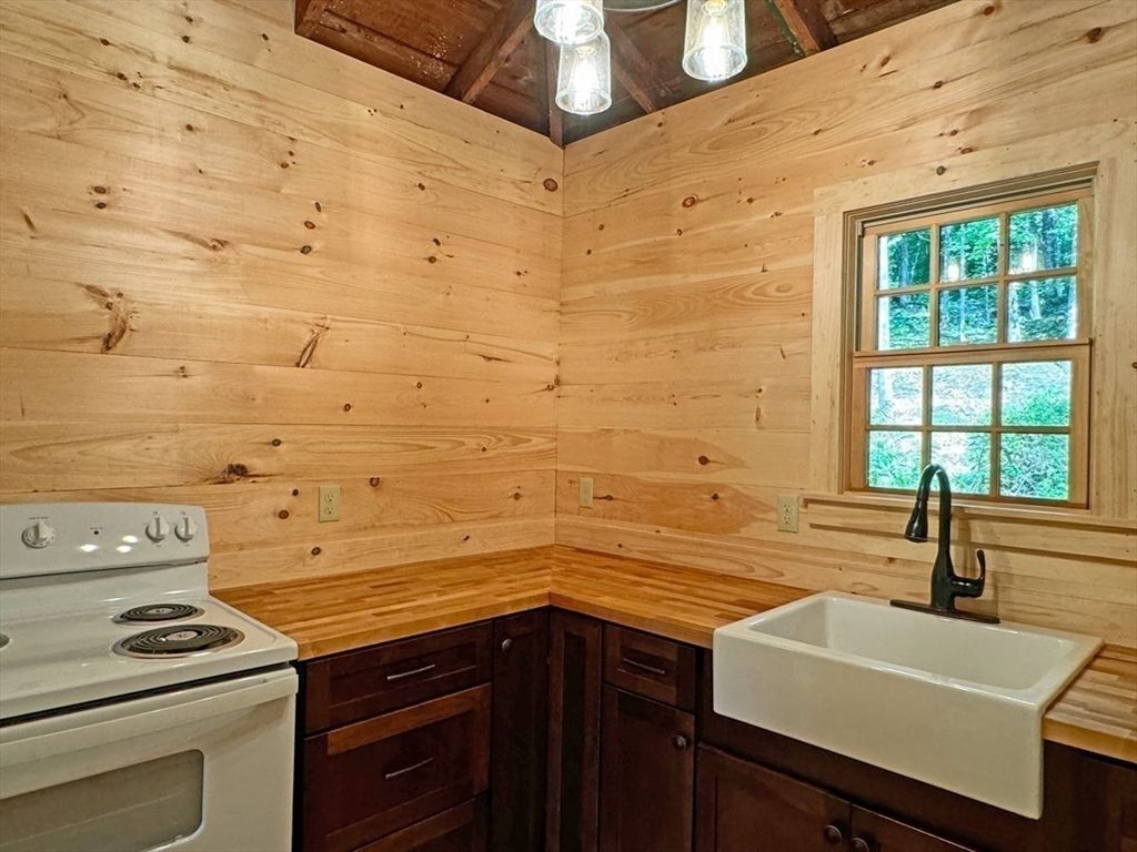 Interior, Kitchen, Wooden Walls