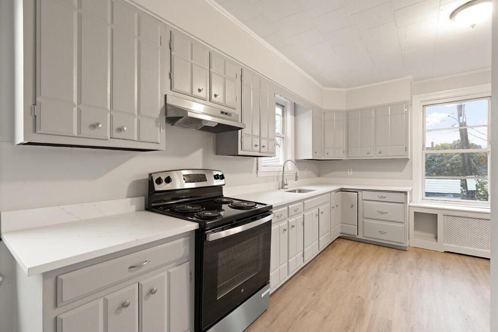 Interior, Kitchen, Wood Texture Flooring