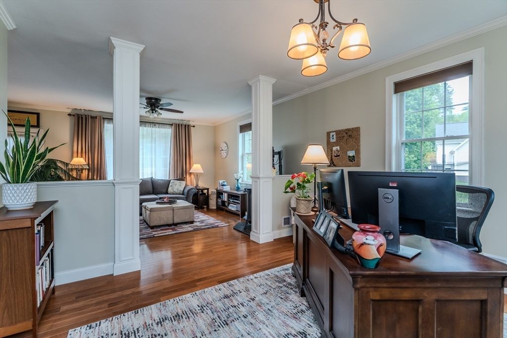 Home Office, Interior, Wood Texture Flooring