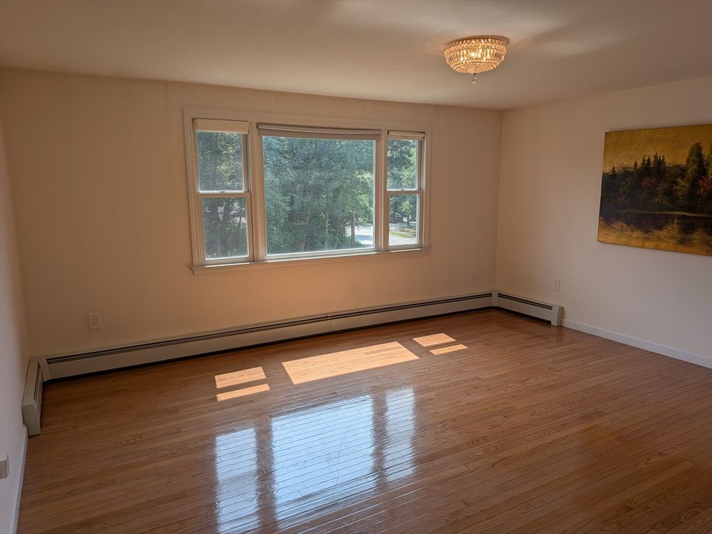 Chandelier, Empty room, Interior, Wood Texture Flooring