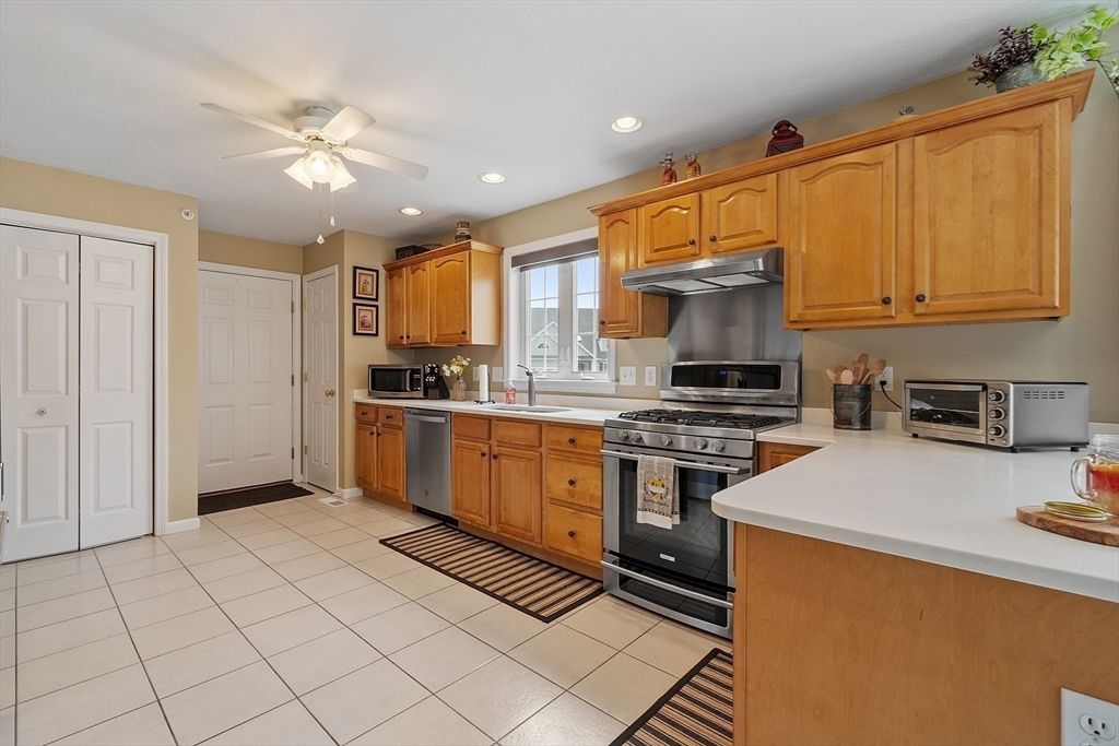 Interior, Kitchen, Recessed Lighting, Stainless Steel Appliances