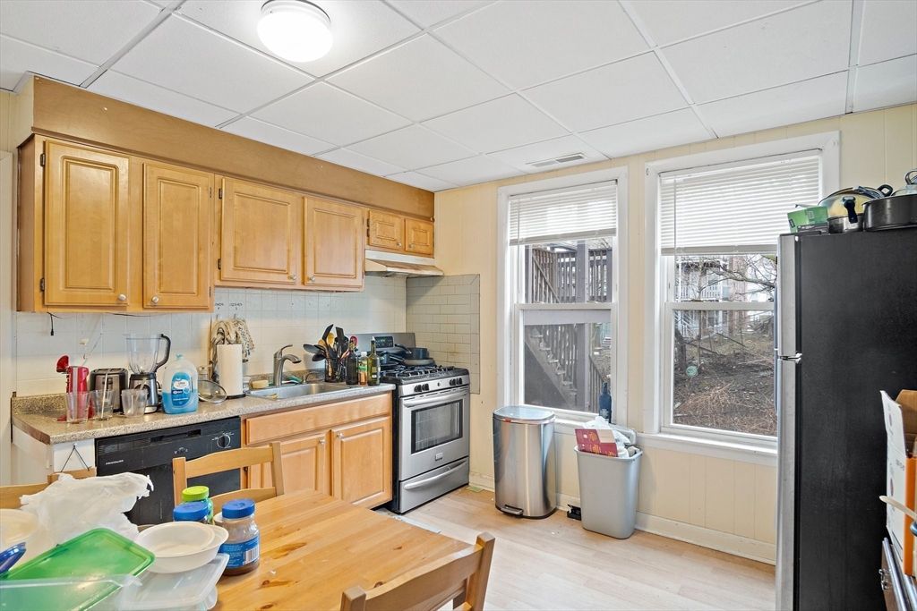 Interior, Kitchen, Wood Texture Flooring
