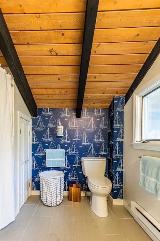 Bathroom, Interior, Wooden Ceilings