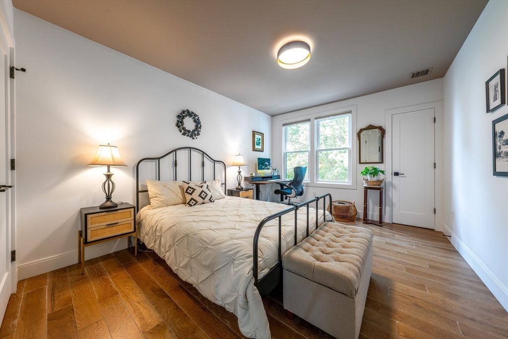 Bedroom, Interior, Wood Texture Flooring