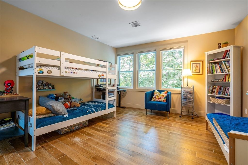Bedroom, Interior, Wood Texture Flooring