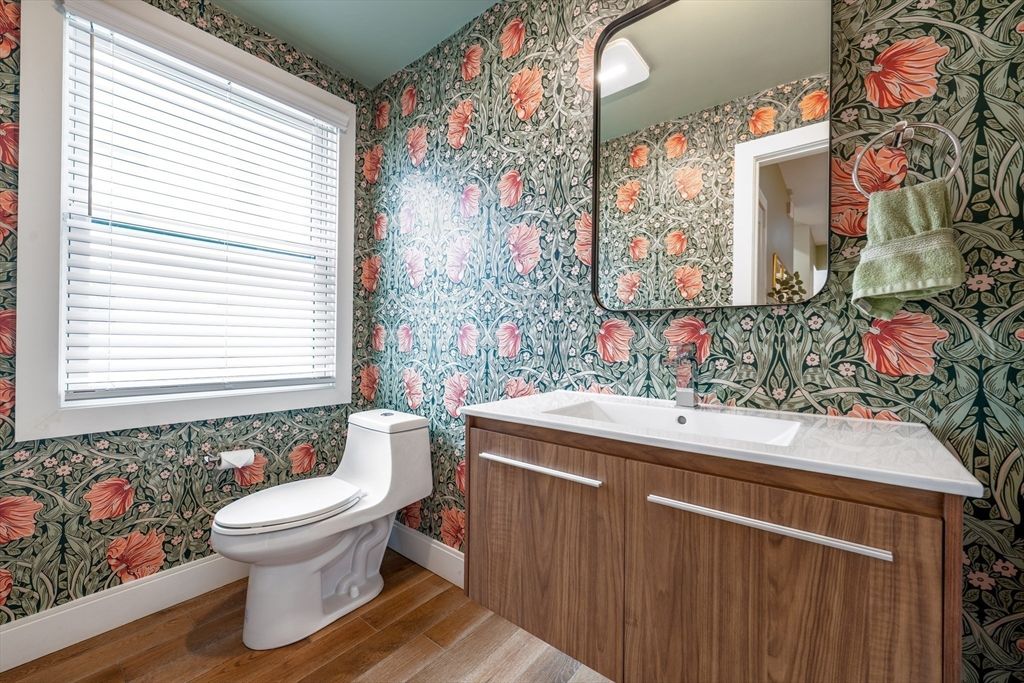 Bathroom, Interior, Wood Texture Flooring