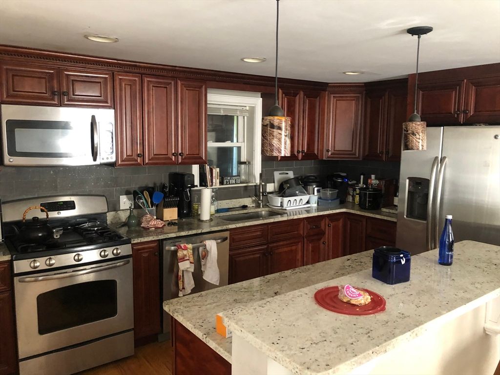 Interior, Kitchen, Pendant Lights, Recessed Lighting, Stainless Steel Appliances