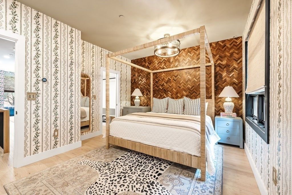 Bedroom, Interior, Wood Texture Flooring