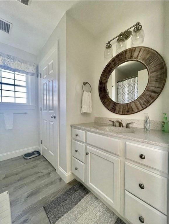Bathroom, Interior, Wood Texture Flooring