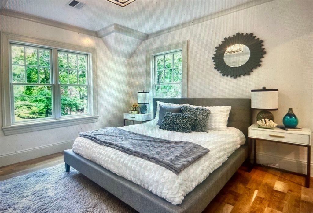 Bedroom, Interior, Wood Texture Flooring