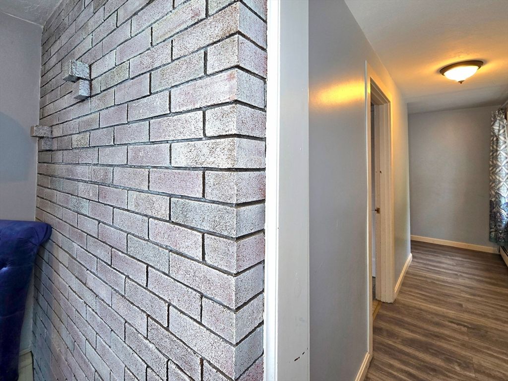 Interior, Stone Walls, Wood Texture Flooring