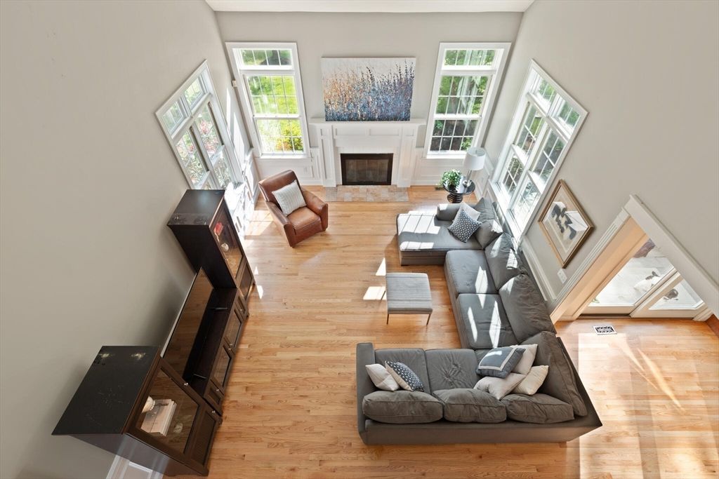 Fireplace, Interior, Living room, Wood Texture Flooring