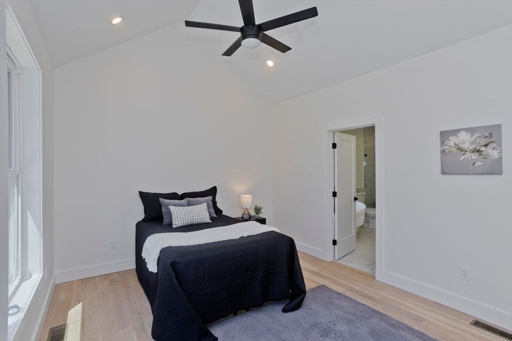 Bathroom, Bedroom, Interior, Recessed Lighting, Wood Texture Flooring