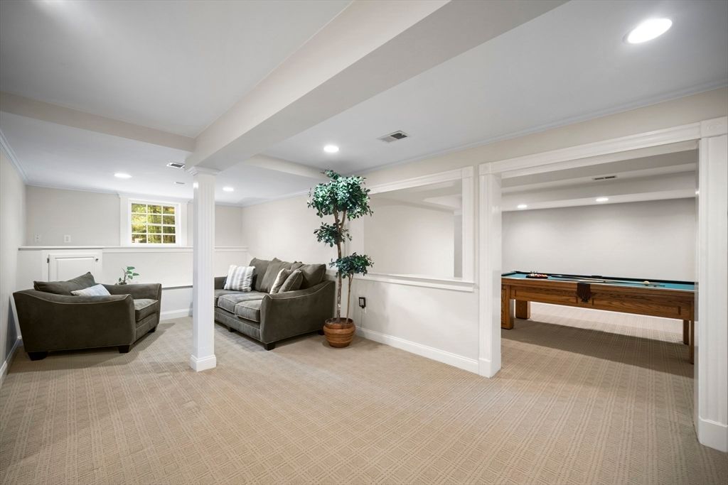 Billiard Table, Game Room, Interior, Living room, Recessed Lighting
