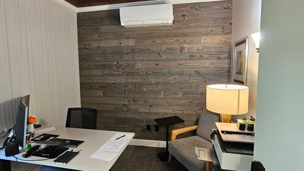 Home Office, Interior, Wooden Walls