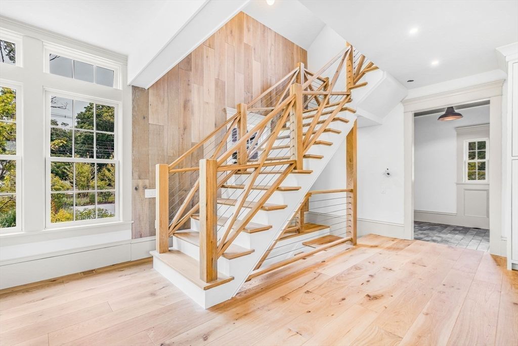 Interior, Recessed Lighting, Wood Texture Flooring, Wooden Walls
