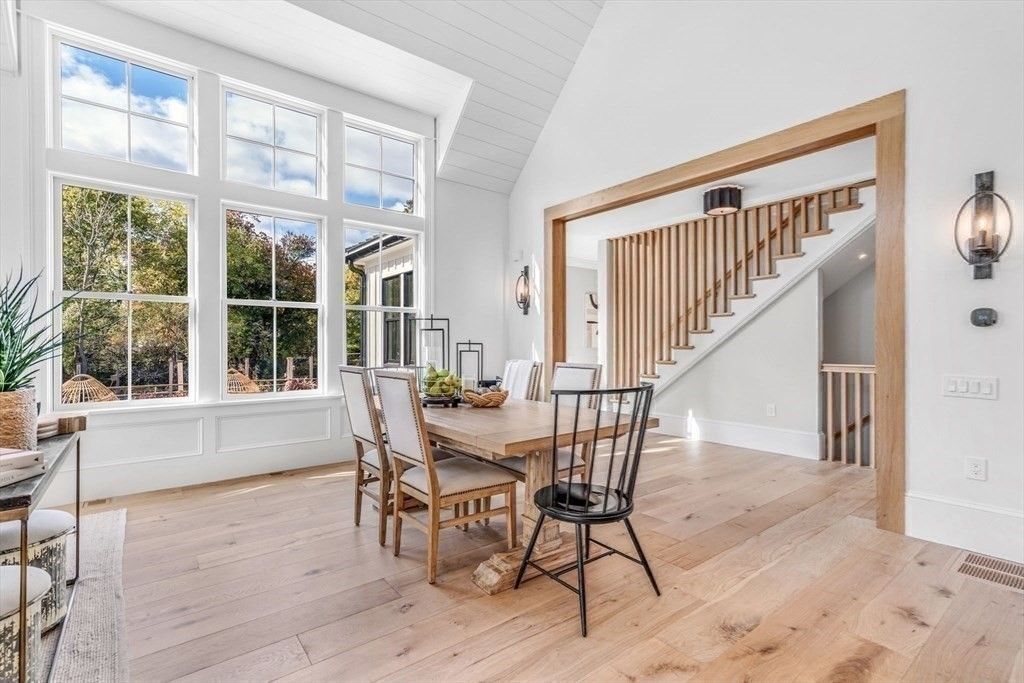 Dining room, Interior, Wood Texture Flooring