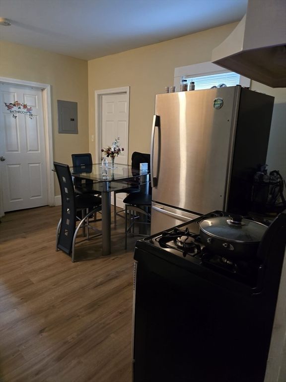 Dining room, Interior, Kitchen, Wood Texture Flooring