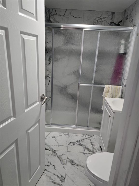 Bathroom, Glass Shower, Interior, Marble, Marble Walls