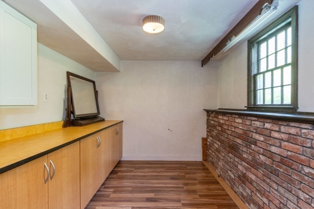 Interior, Stone Walls, Wood Texture Flooring