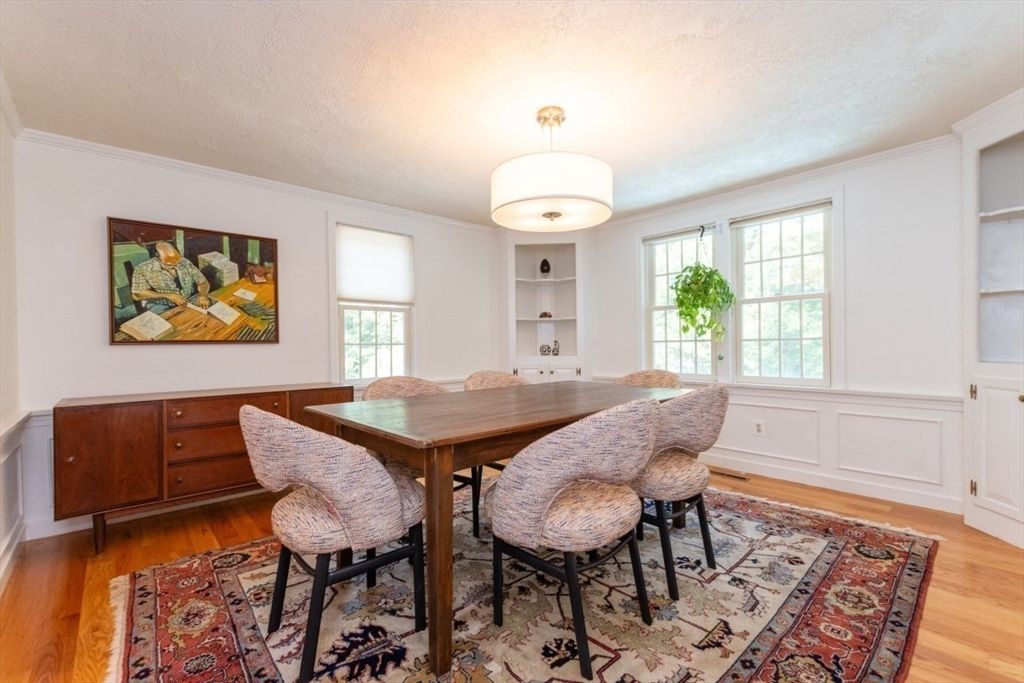 Dining room, Interior, Wood Texture Flooring