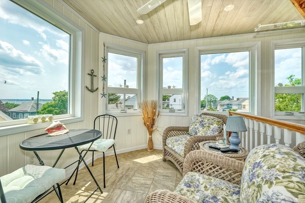 Interior, Recessed Lighting, Sun Room, Water, Wooden Ceilings